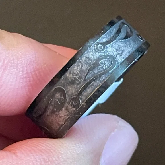 8mm black fish hooks ring size 11 - Picture 7 of 10